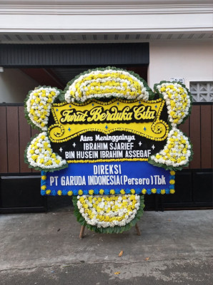 Papan Bunga Duka di Damai Bahagia