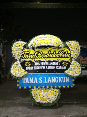 Papan Bunga Duka di Damai Bahagia